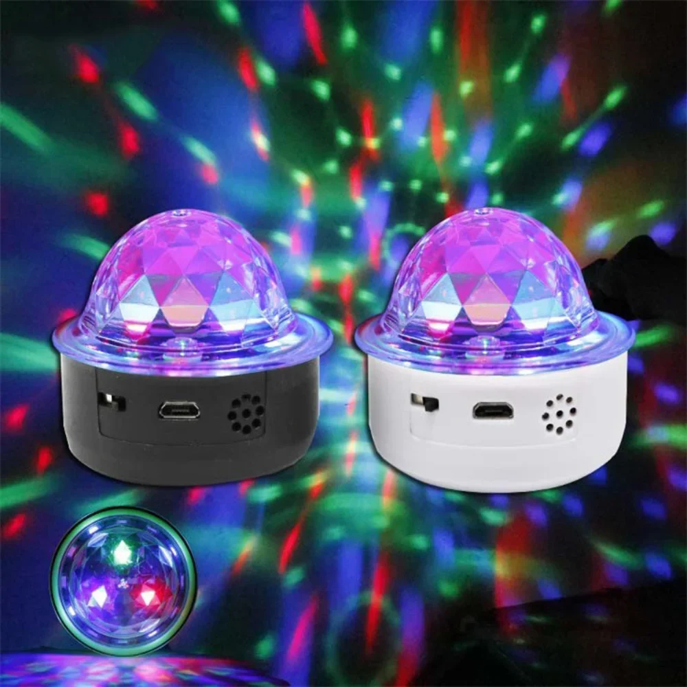 Компактная Светодиодная лампа RGB для сцены автомобиля, 3 Вт