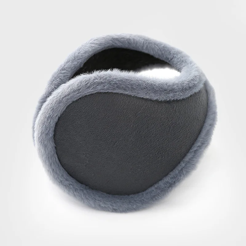 Orejeras térmicas de invierno para hombre con forro polar, cubiertas para los oídos gruesas y esponjosas, calentadores de oídos resistentes al frío, a la moda