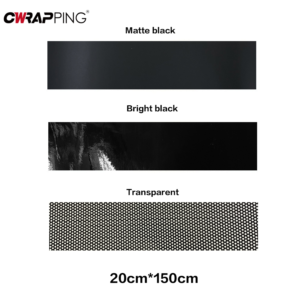 Autocollants de pare-soleil de voiture, Film de maille de Vision unidirectionnelle, Design 3D pour pare-brise avant de voiture, décalcomanies en Film vinyle, autocollant décoratif de voiture