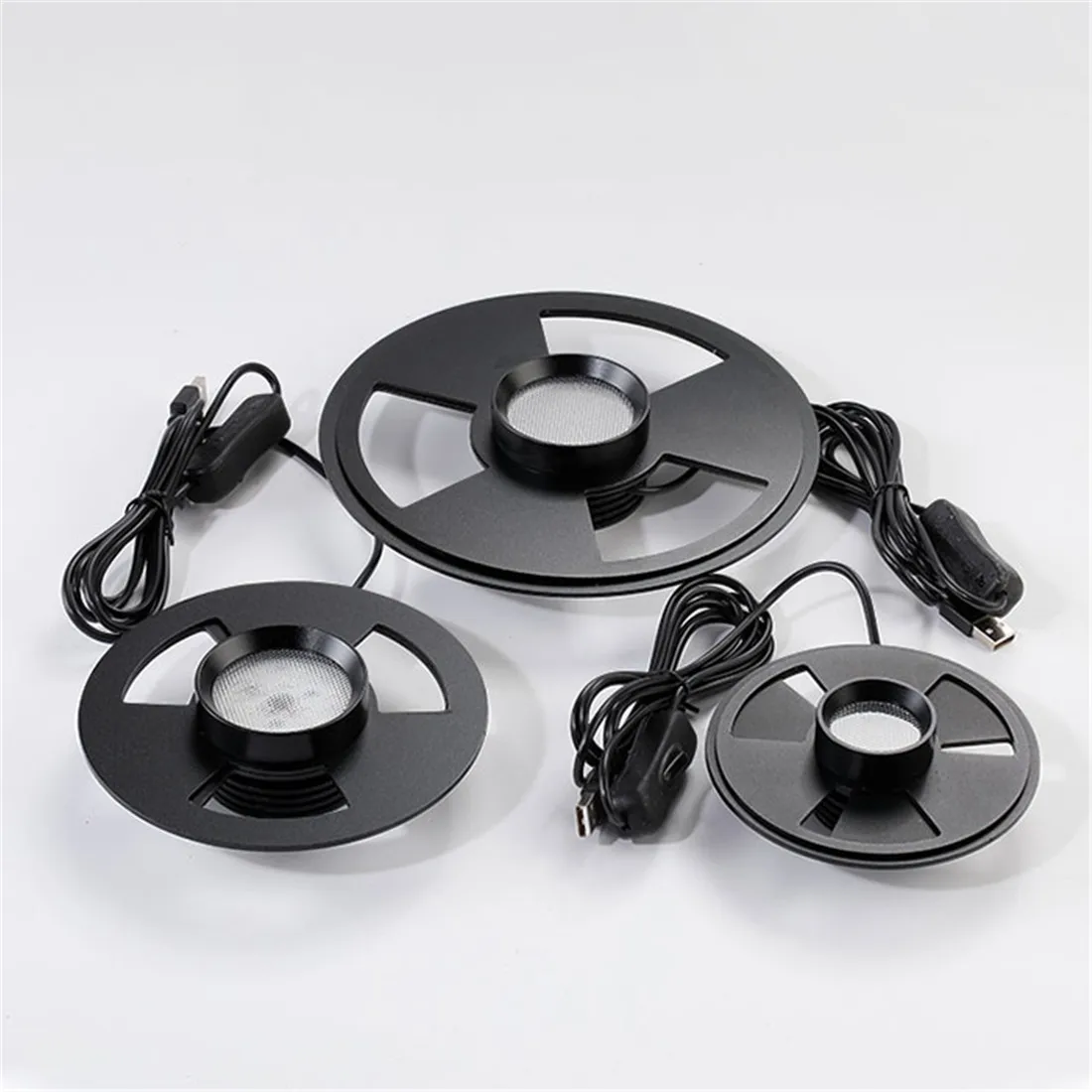 รอบ D10cm D12cm D15cm D20cm LED Moss พืช Breathable นิเวศวิทยาขวดโคมไฟ USB น้ําหญ้า light wanter พืชโคมไฟ