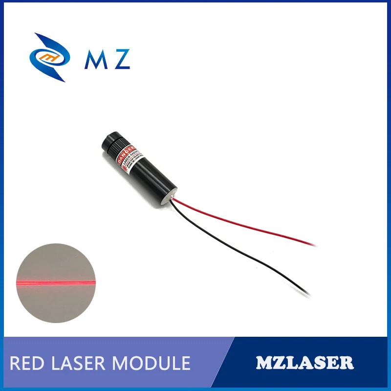 Hot Selling Compact Adjustable Focusing 635nm 1mw Lower Power Class II 3V 5V 12V 24V Red Line Laser Diode Module Industrial