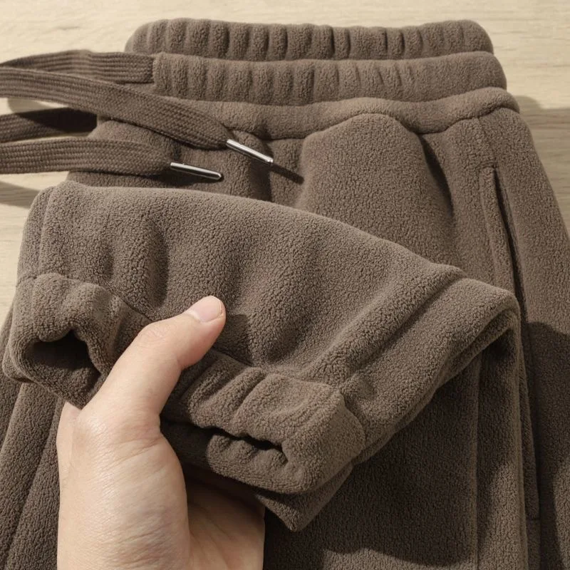 Calças Masculinas de Mole Forradas com Fce, Resistentes ao Inverno, Duráveis, com Cintura Elástica, Calças Longas Casua...