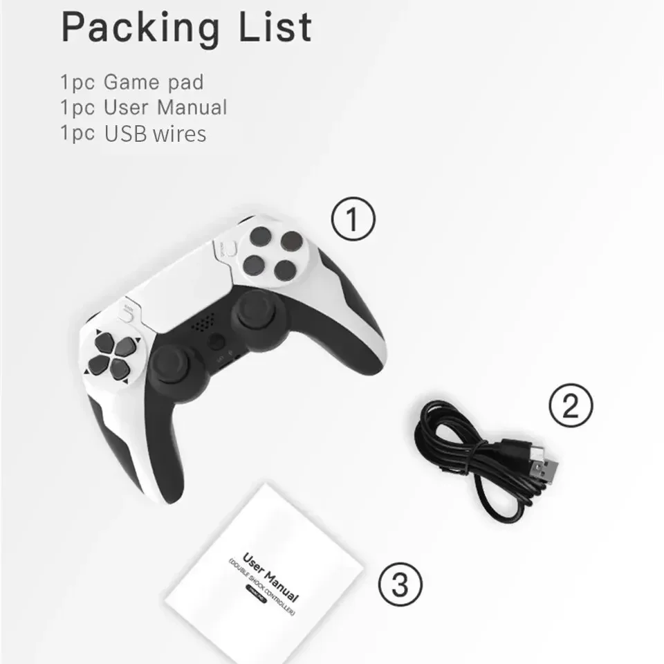 GAMINJA New Wireless Gamepad P48 with Six Axis Gyroscope Game Controller For PS4 PS3 Console Dual Vibration PC Joystick