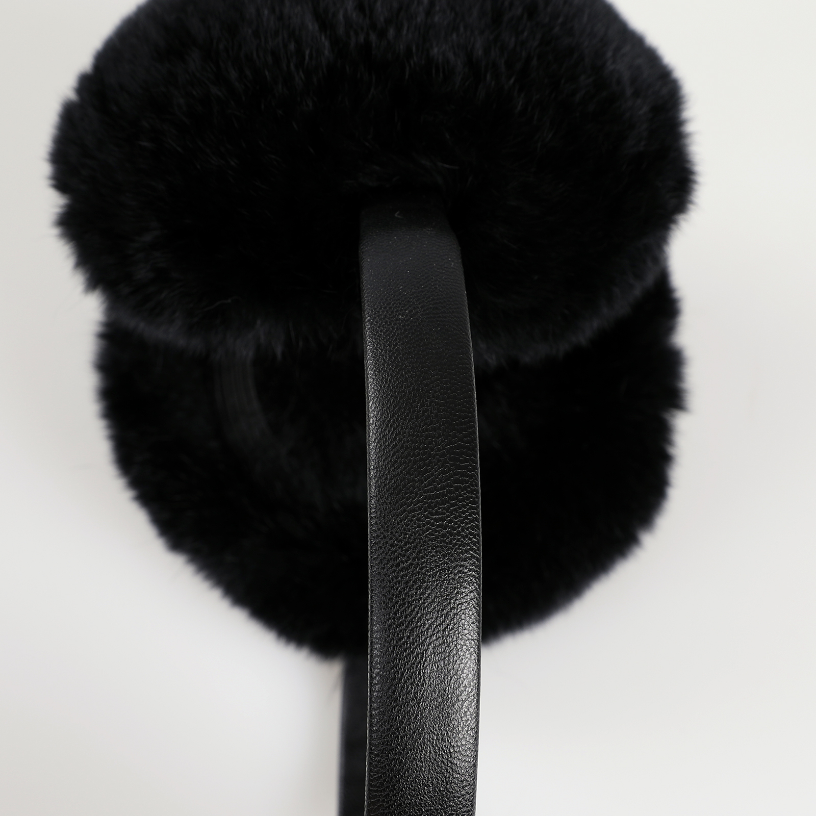 BOONJOVIA ปรับ Real Rex กระต่ายขนสัตว์ Earmuffs นุ่ม Muffs หูอุ่นสําหรับฤดูหนาวผู้หญิงผู้ชายกํามะหยี่ซับหูอุ่น