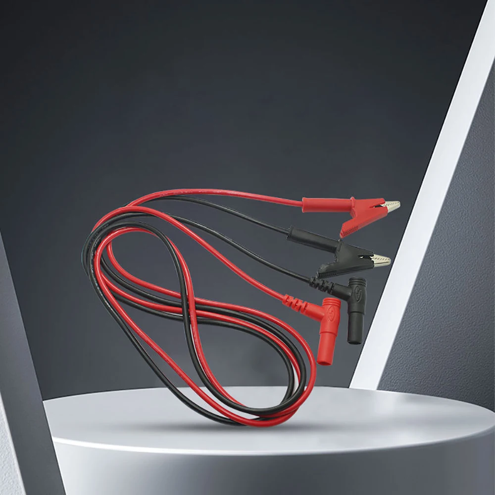 Confezione da 2 pezzi multimetro multifunzione penna cavo Clip a coccodrillo Clip di prova condensatore Clip accessori Set penna multimetro multimetro