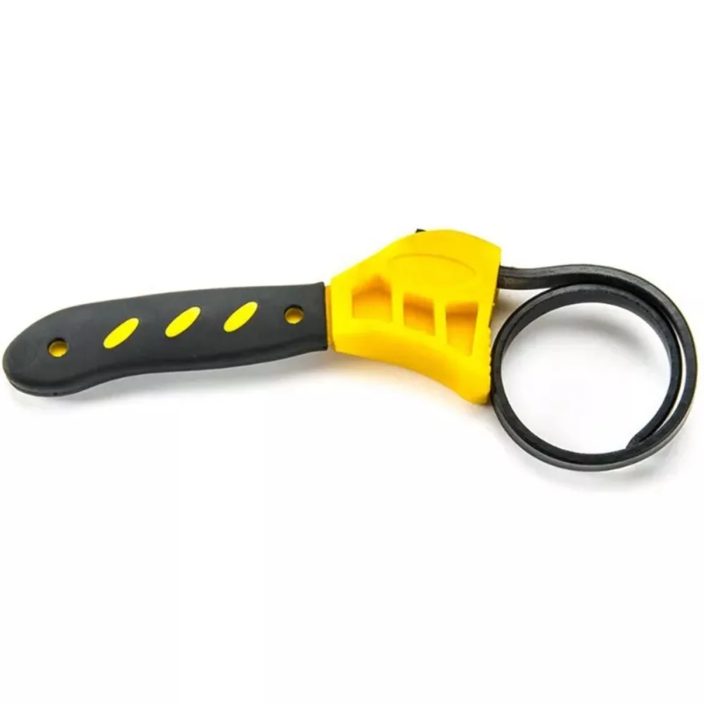 Llave de correa ajustable de 6 pulgadas, abridor de botellas multifunción de plástico, herramienta Universal de Hardware de filtro de reparación de automóviles