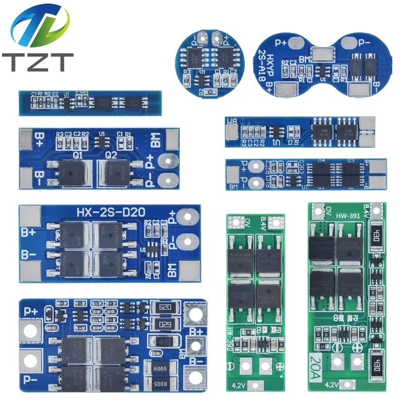 2S 3A 4A 5A 8A 10A 13A 20A 7.4V 8.4V Li-ion 18650 Pin Lithium Ban Bảo Vệ/BMS Ban Tiêu Chuẩn/Cân Bằng