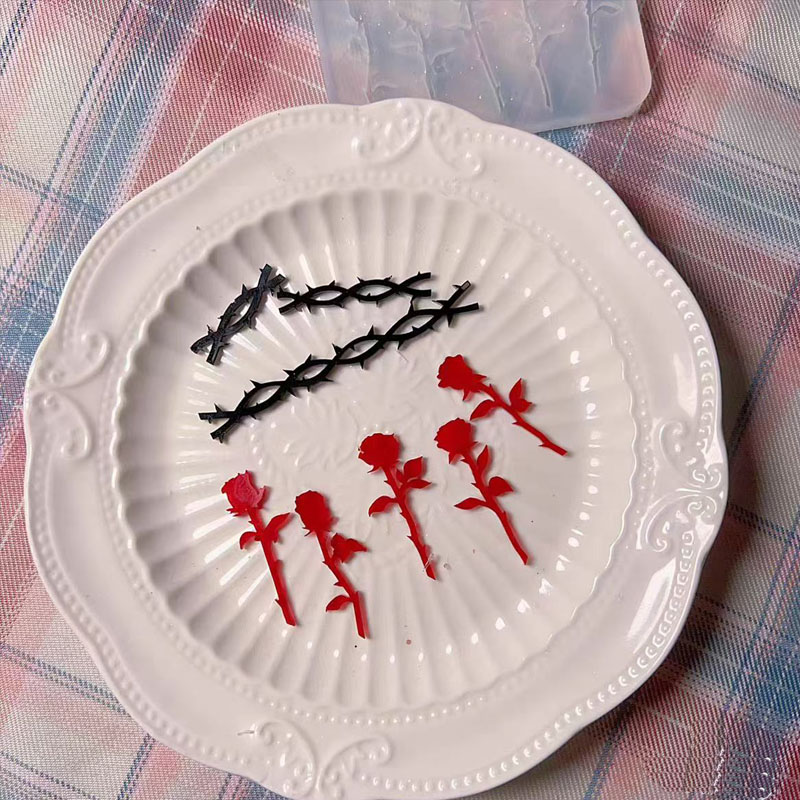 DIY キャンドルマジックボトルローズ形のシリコーンエポキシ樹脂モールドジュエリーツールジュエリーアクセサリー樹脂充填