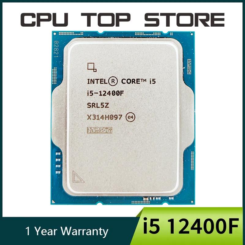 Processador Intel core i5 12400F 2,5 GHz 6 núcleos e 12 threads CPU 10NM L3 = 18M 65W LGA 1700 sem cooler