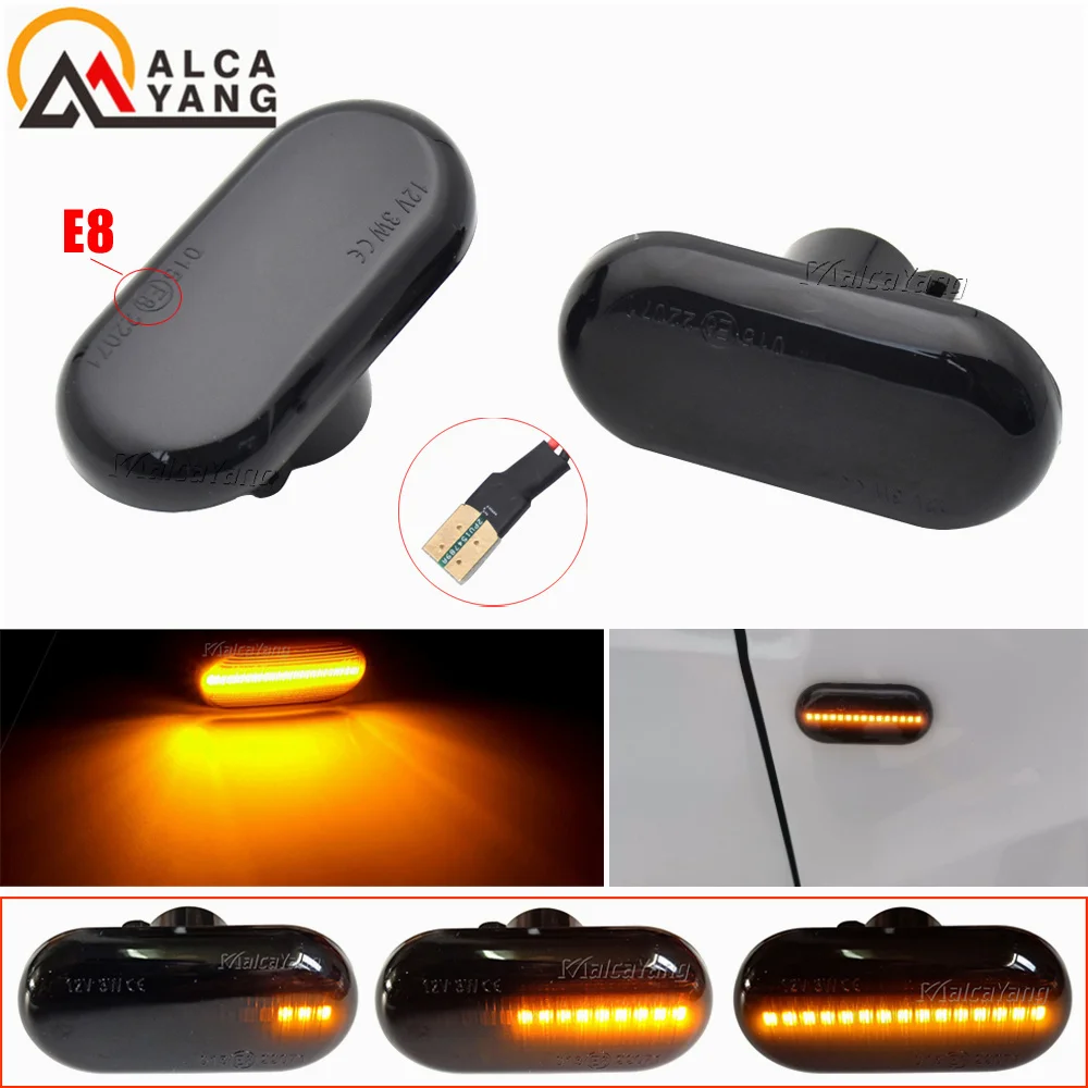 Cho Dacia Lau Bụi Renault Megane 1 Clio1 2 KANGOO ESPACE Thông Minh Fortwo 453 Bên Cột Mốc Fender LED Năng Động Biến đèn Báo Tín Hiệu