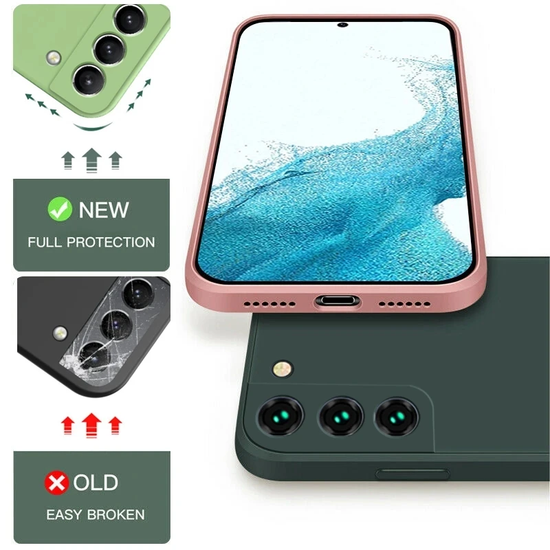 Funda de silicona líquida suave para Samsung Galaxy S21 S23 S10 Plus S20 FE S10E S22 Note 20 Ultra