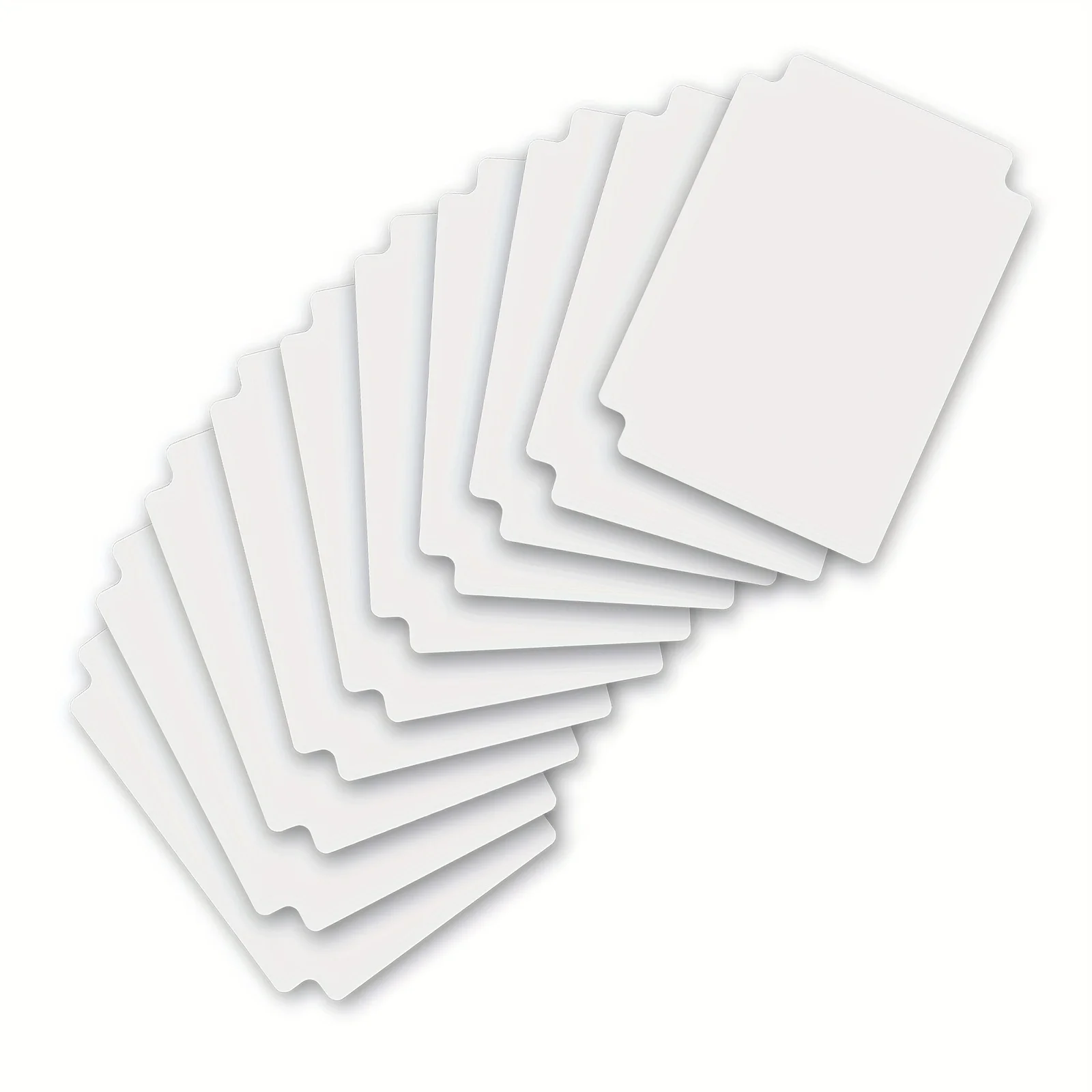 Sammelkartenteiler für Aufbewahrungsbox, einfarbige Kartenteiler, 10/50 Stück Trenner mit Laschen, passend für TCG, 3,76 x 2,75 Zoll