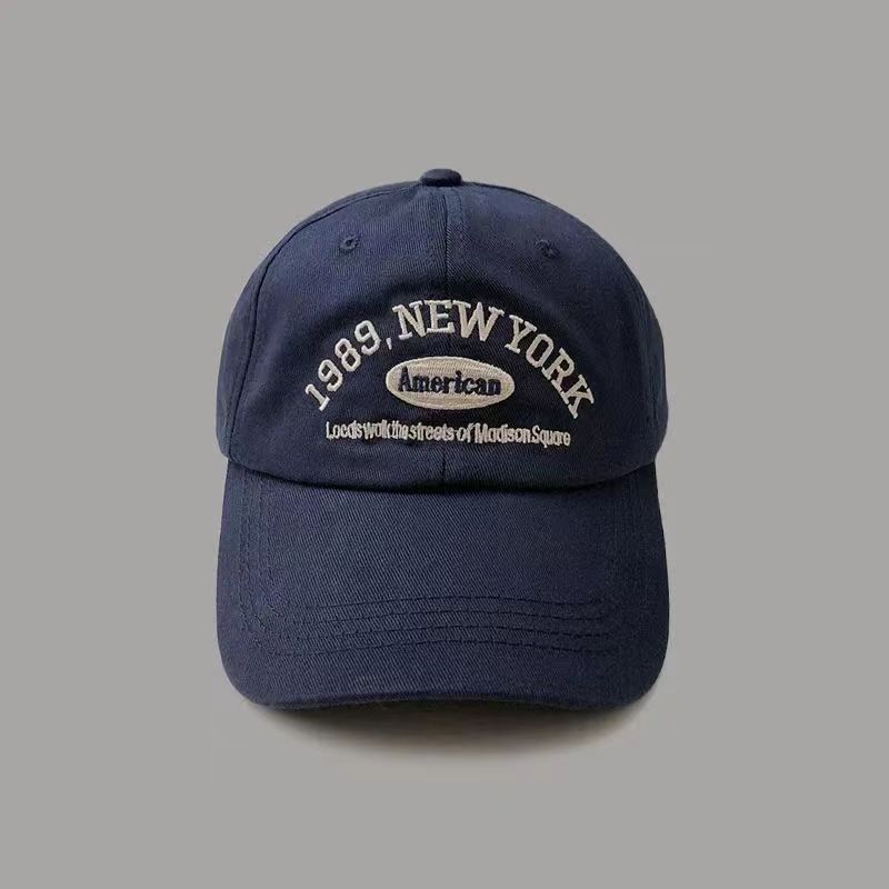 Gorras de béisbol ajustables para hombres y mujeres, informales, bordados, sombreros para el sol de algodón americano de Nueva York 1989, gorras con visera de Color sólido Unisex