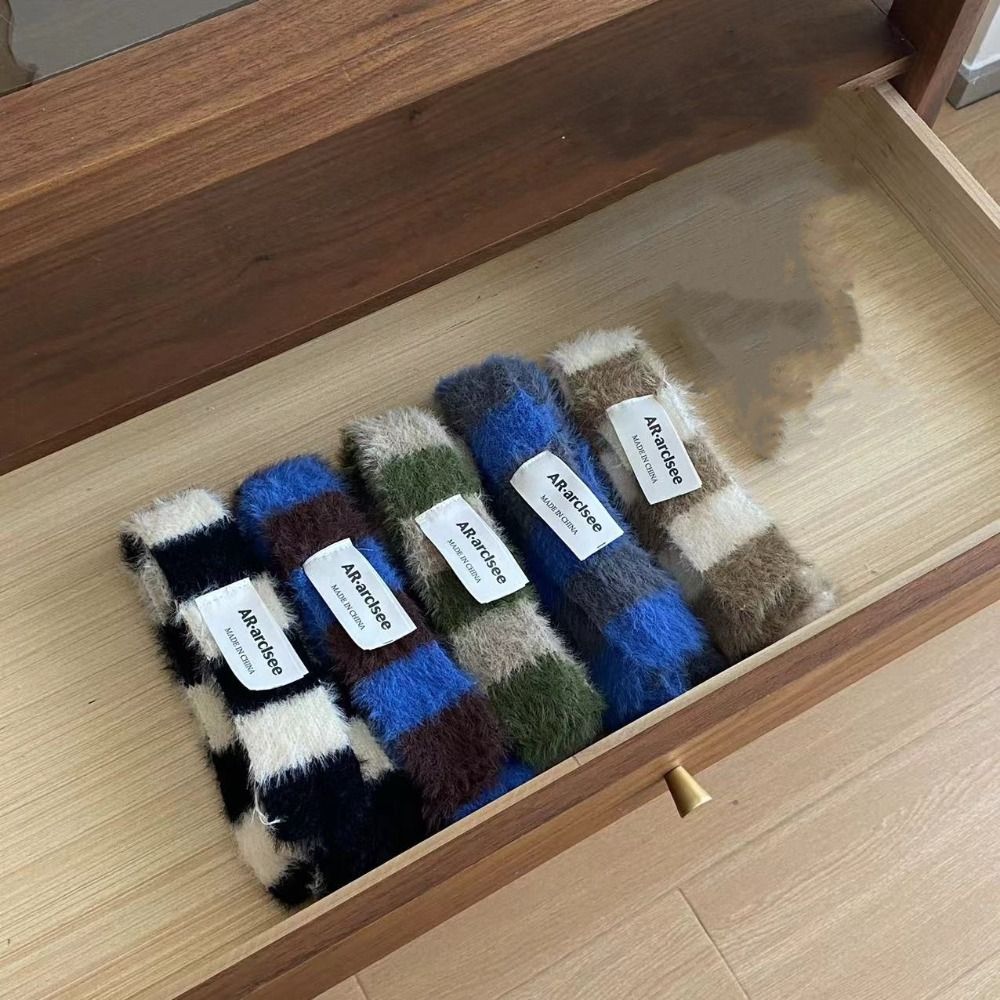 Аксессуары для одежды Y2, полосатый шарф, теплый мягкий тонкий шарф с колбасой, вязаный шерстяной плюшевый длинный узкий шарф, осень-зима