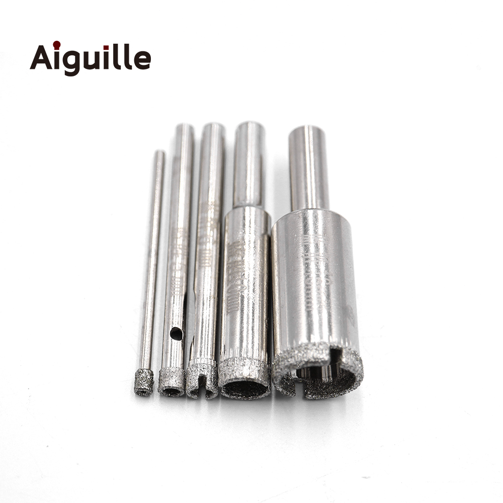 유리 구멍 톱 다이아몬드 그라인딩 비트 3-20mm 다이아몬드 그라인딩 포인트 스톤 옥 세라믹 유리 드릴 홀 커터