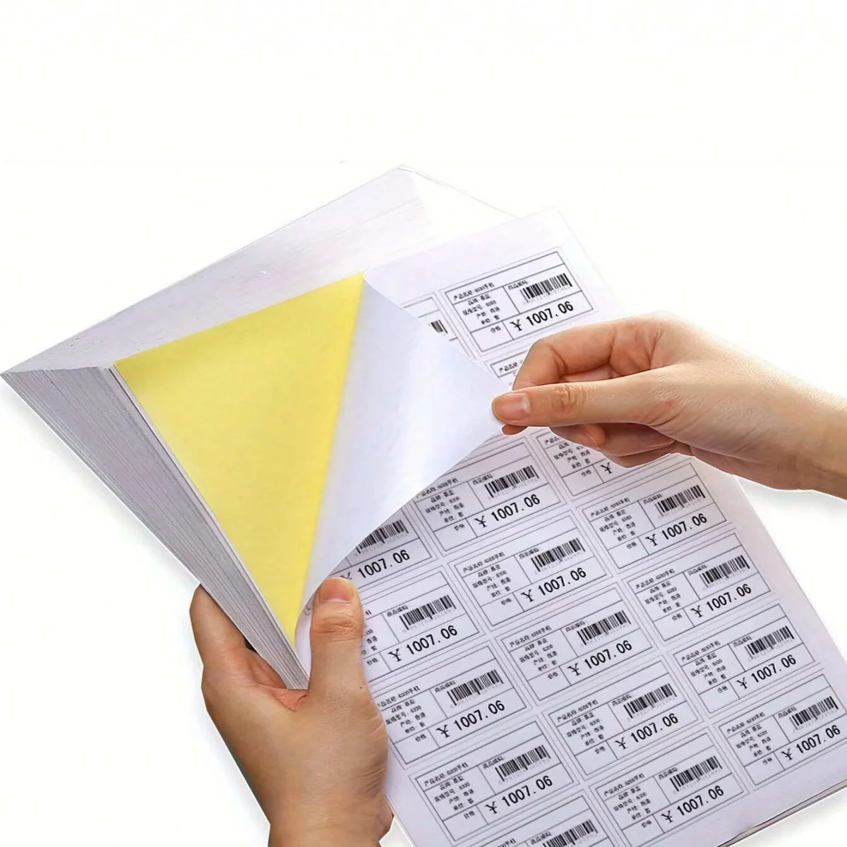 50pcs A4 glossy self-กาวกระดาษพิมพ์,เครื่องพิมพ์อิงค์เจ็ทและเครื่องพิมพ์เลเซอร์,สีขาวสว่าง,Quick-drying,เหมาะสําหรับ