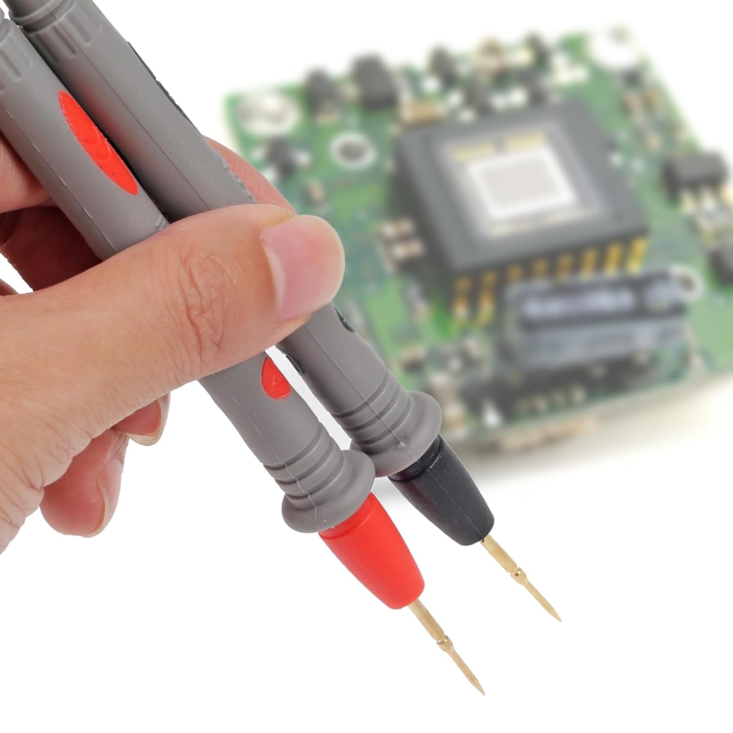 Kit de cables de prueba para multímetro, conector Banana con pinzas de cocodrilo de empuje, sondas afiladas de precisión, prueba eléctrica Digital de 1000V 20A