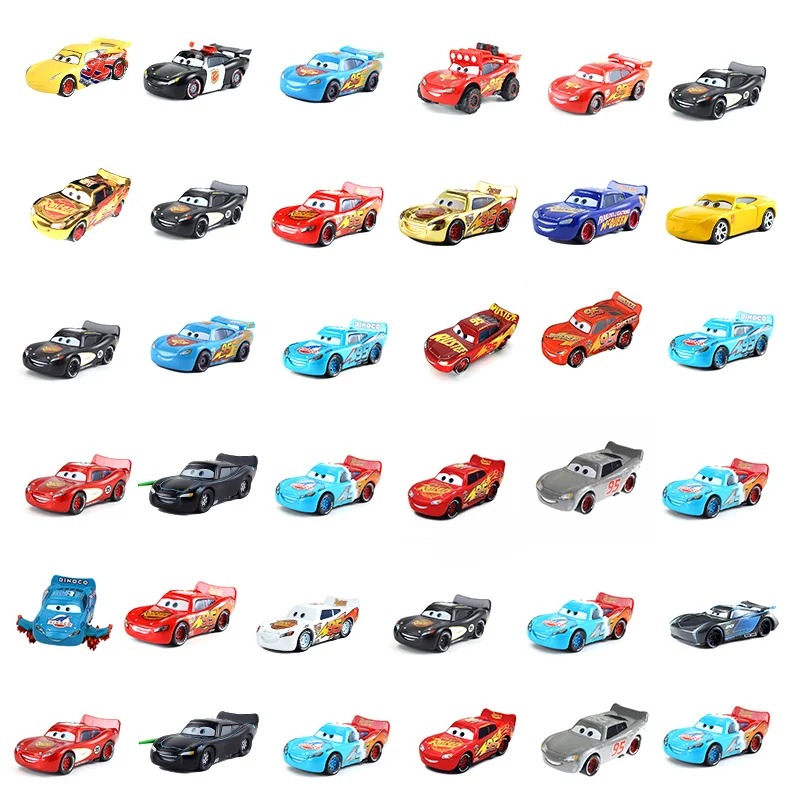 lot Disney Pixar Cars 2 3 Speelgoed Lightning Mcqueen Mater Dinoco Mini Collectie Metaal Diecast Originele Racewagen racer Kids Jongen 1