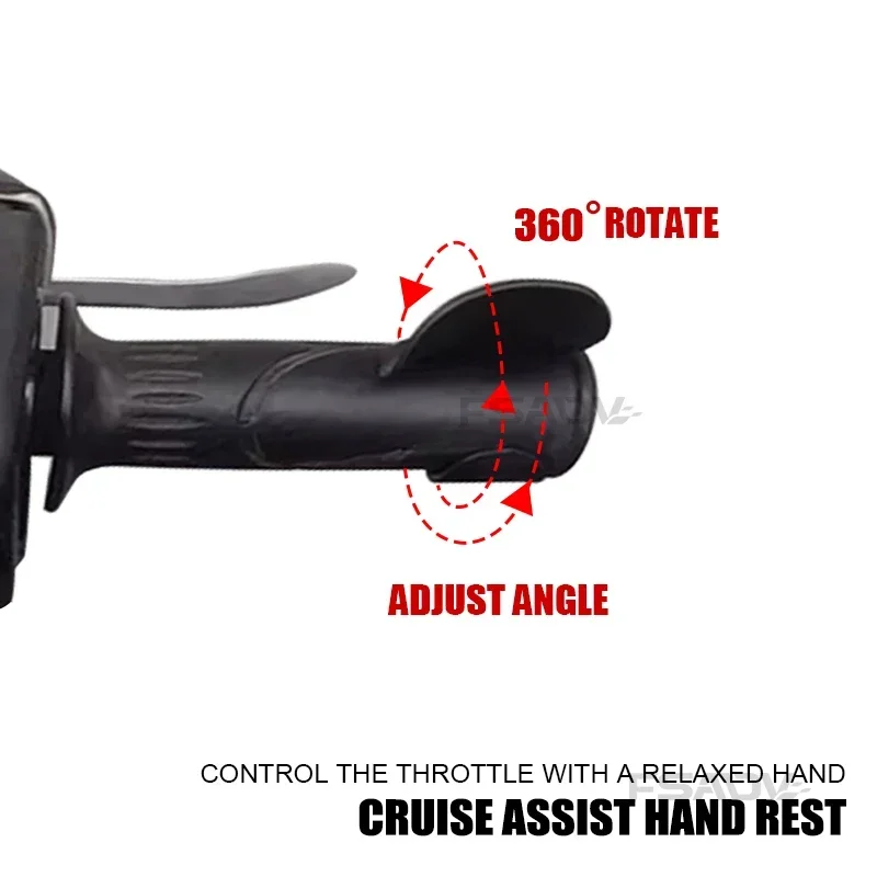 Universal Motorrad Gasgriff Motorrad Tempomat Cruise Assist Handauflage Control Griffe Beschleuniger Lenker Assis