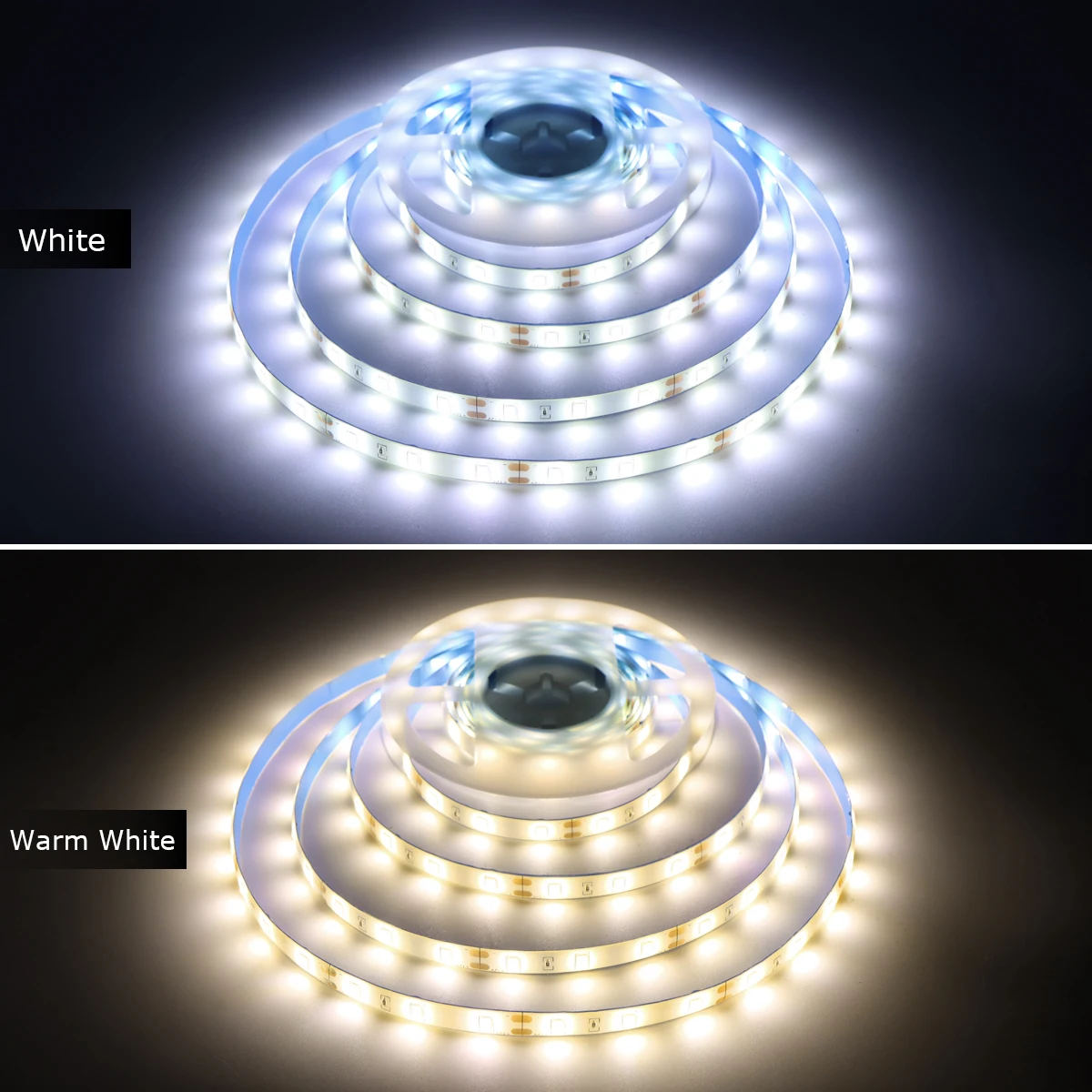 Set di strisce luminose a LED con sensore di movimento PIR intelligente DC12V Tempo di ritardo impermeabile regolabile Fai da te tagliabile per le scale del corridoio della camera da letto di casa