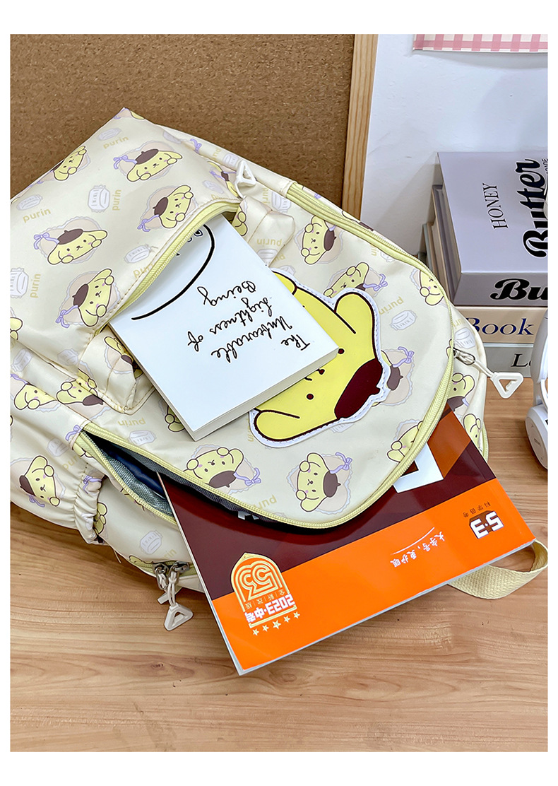 Sanrio กระเป๋าเป้สะพายหลังอะนิเมะ Kuromi Cinnamoroll My Melody นักเรียนกระเป๋าขนาดใหญ่ความจุกระเป๋าสตรีสําหรับเด็กผู้หญิงของขวัญ