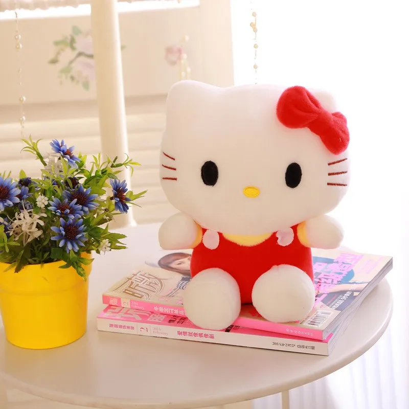 ตุ๊กตา Hello Kitty 18cm, ตุ๊กตาหนานุ่มตุ๊กตา plushie หมอนรูปเต่า KT แมวการ์ตูนหมอนโมเดลของเล่นของขวัญวันเกิดเด็กหญิงการตกแต่งบ้าน