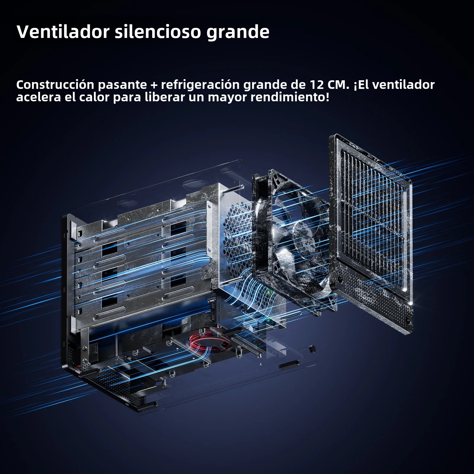 Mini PC AOOSTAR con 4 bahías Nas WTR PRO, AMD Ryzen 7 5825u, compatible con HDD de 2,5/3,5" * 4, NVME SSD * 1