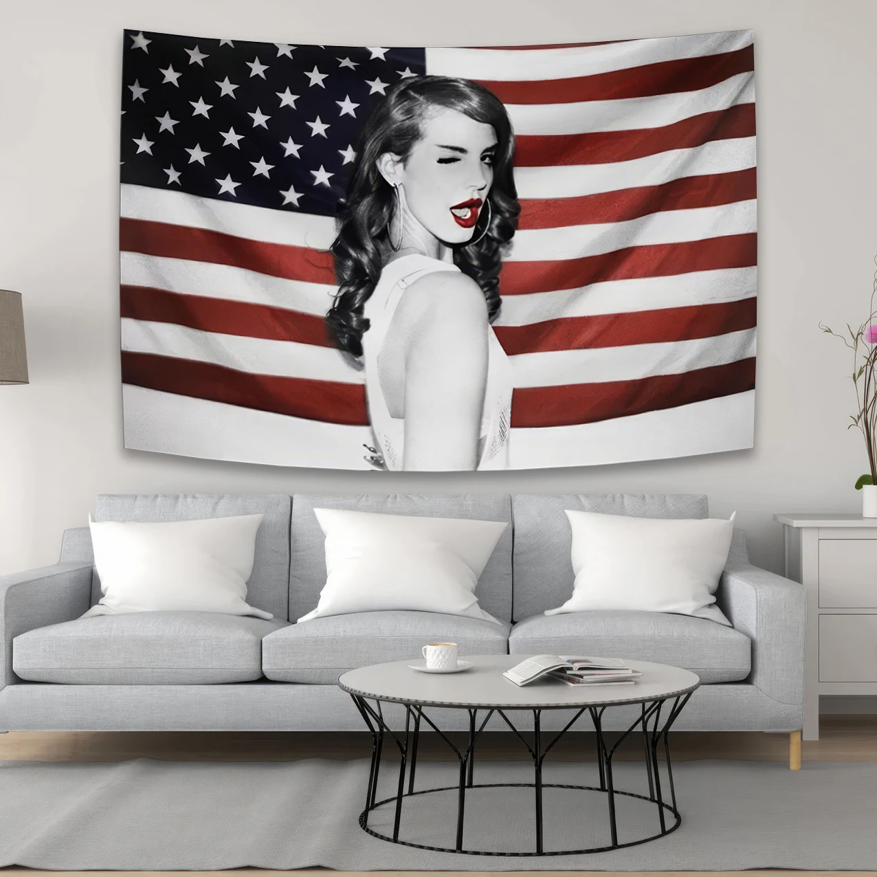90x150cm Lana Del Rey Tapestry Or Flag Polyester Printed Outdoor For Decoration American Pop Singer Wall Decoration