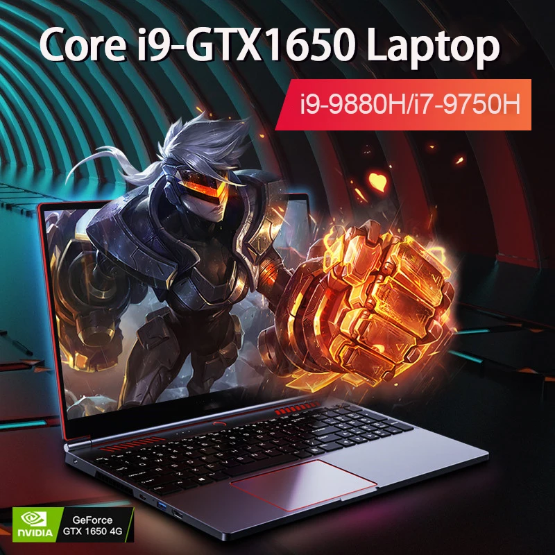 16.1 Inch Gaming Laptop Computer RTX4050 6G Intel Core i9-13900H i9-10885H WiFi windows11 RAM Max 64GB DDR4 *2M.2 NVME 4TB SSD