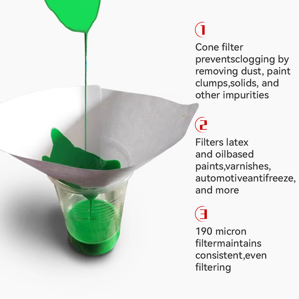 10/20/50/100Pcs Paint Filter Paper Car Paint Spray Mesh Paper Filter Funnel Strainer Disposable Conical Straining Funnel