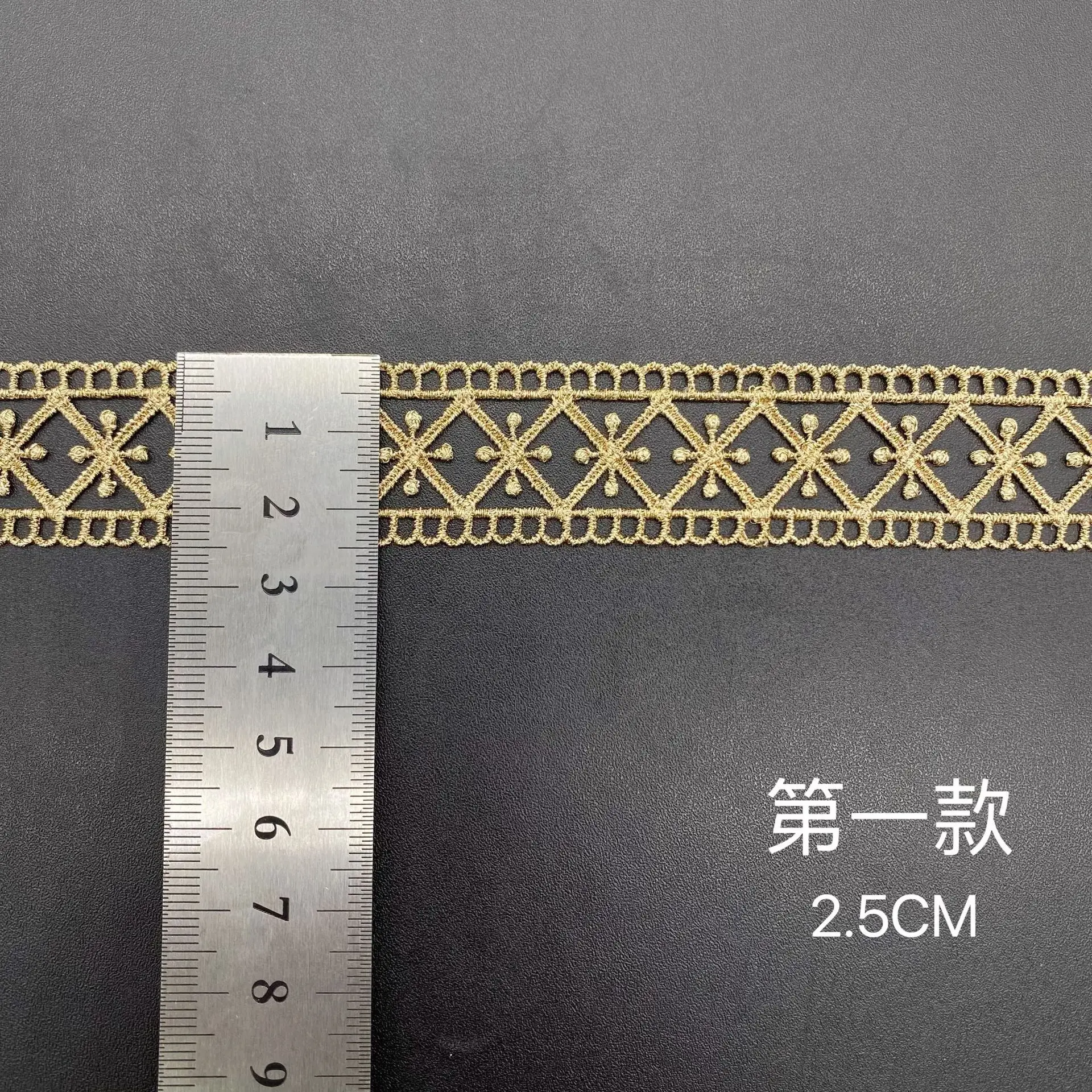 Accesorios lolita de encaje de hilo dorado de 3 yardas, correas portátiles con código de barras dorado de amor, encaje DIY para niños, venta al por mayor