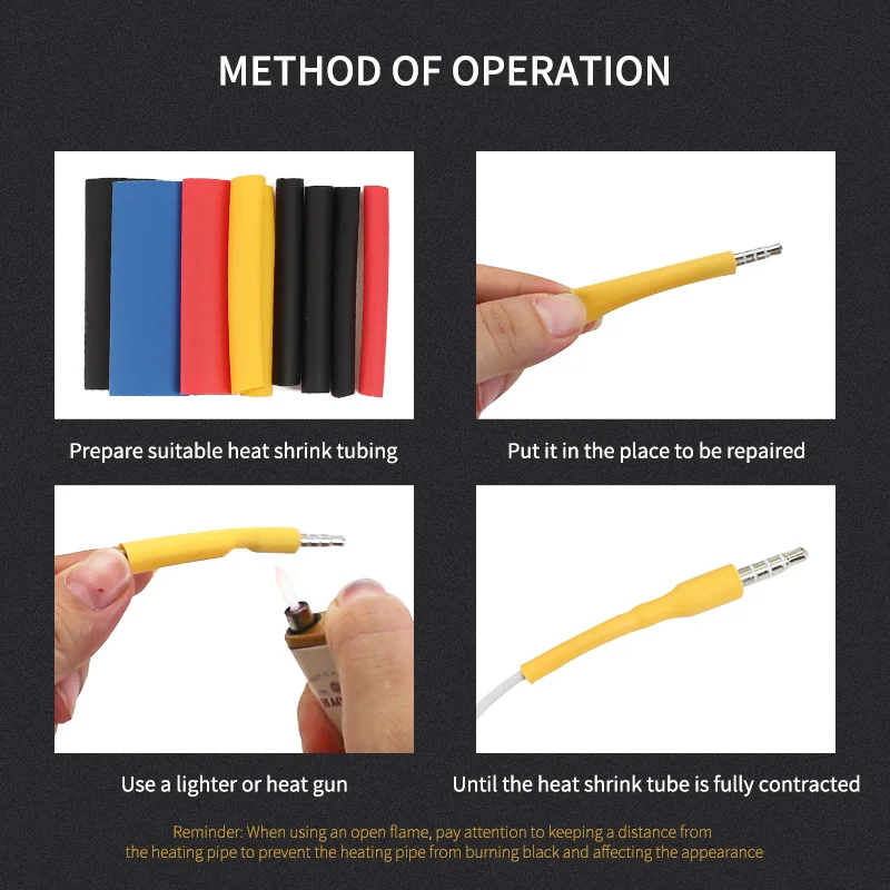 328Pcs Heat Shrinkable Tube Insulation Environmental Protection Heat Shrinkable Combination Sleeving Electrical Cable Sleeving