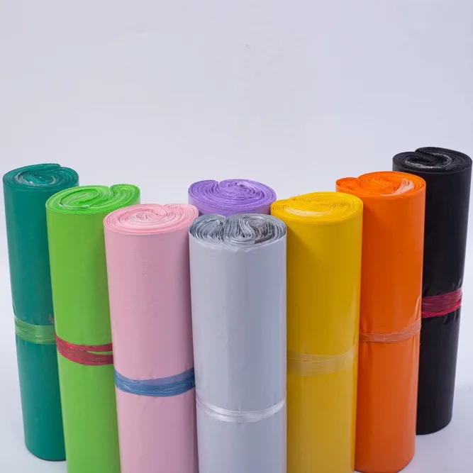 50 stks/partij Koerier Tas Express Envelop Opbergzakken Mailing Zakken Zelfklevende Afdichting PE Plastic Zakje Verpakking Verzending Zak