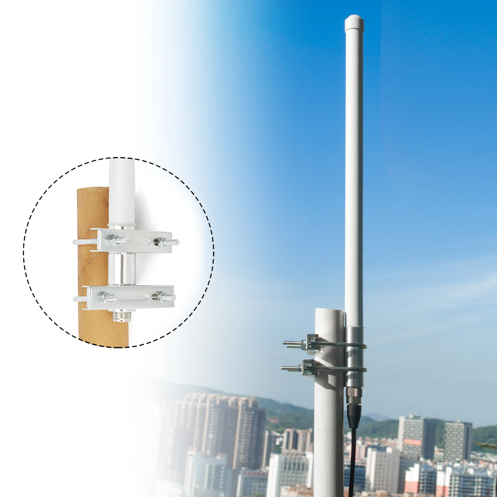 Dual Band VHF UHF Fiberglas Antenne 144/430 MHz SO239 Mobile Radio Basis Antenne für Amateurfunk Gerät Repeater Mobile Transceiver