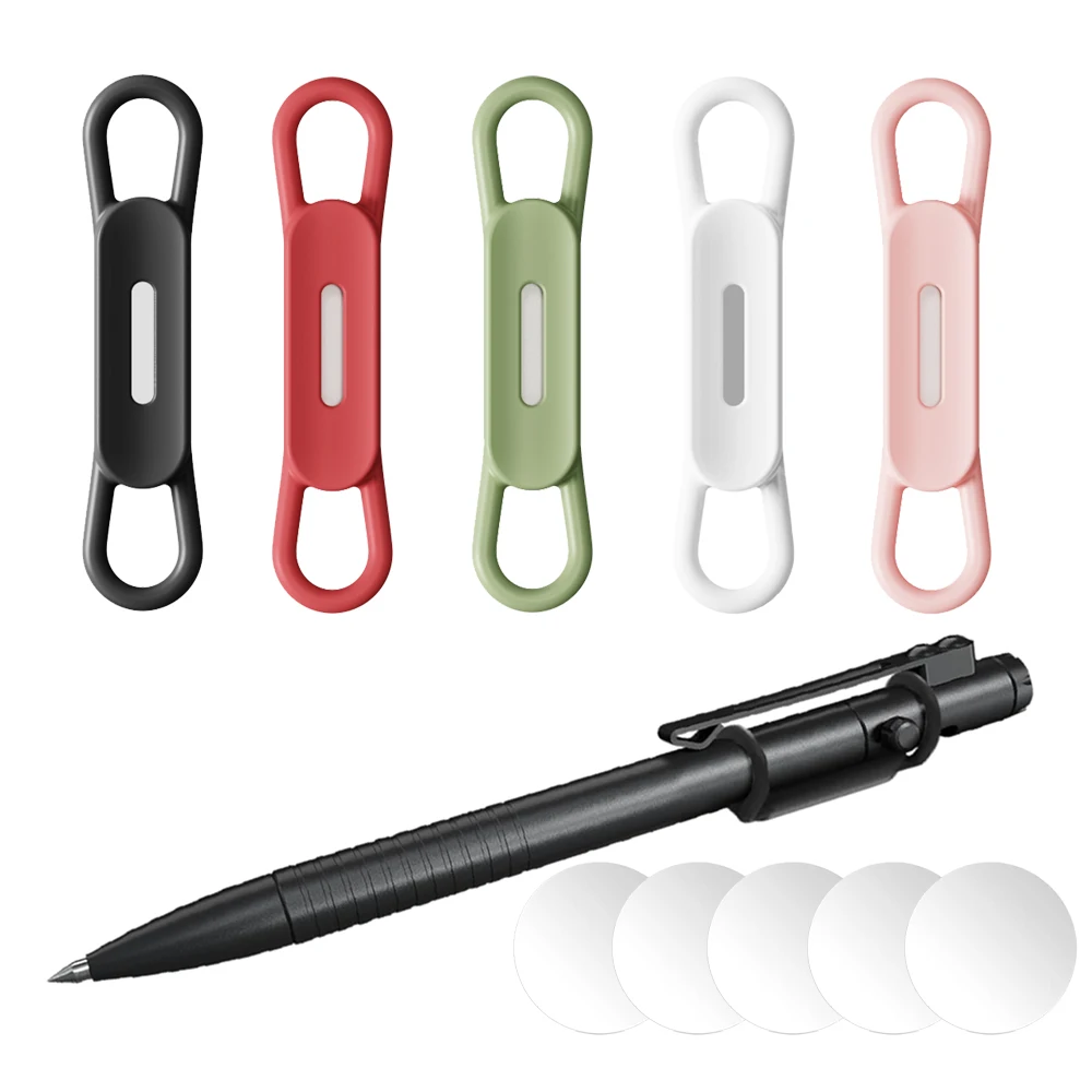 Portalápices magnético, portalápices ajustable de silicona para escritorio, refrigerador, pizarras blancas, accesorios de escritorio de oficina