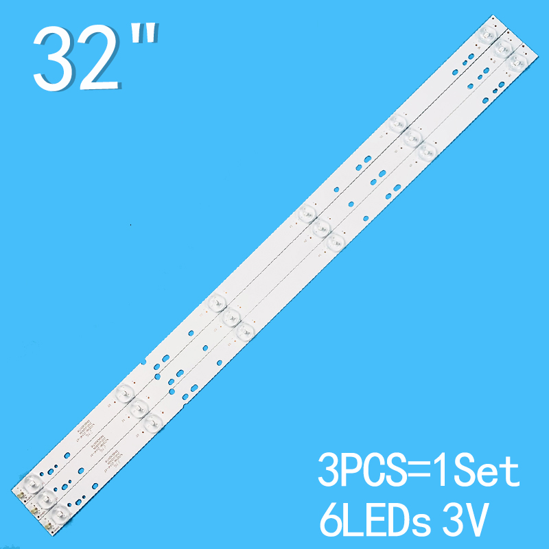 New 3PCS/lot 597mm 6LEDs 3V For 32" TV XJ32D06-ZC14F-07 303XJ320034 3AS6CX59718 XJ32D06 HS320M02