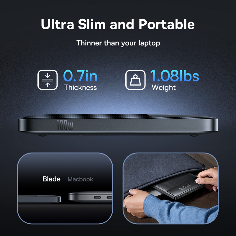 Baseus 100W Power Bank 20000mAh Capacity PD Fast Charging Battery Charger Powerbank For Laptops MacBook iPhone Samsung Xiaomi
