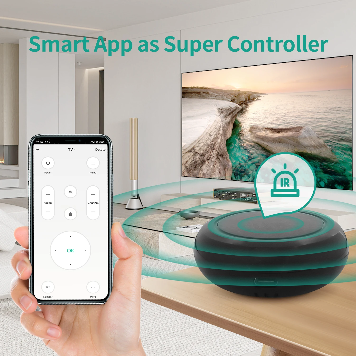 Tuya wifi inteligente ir controle remoto vida inteligente app para tv dvd controle de automação residencial mini família remoto para alexa google casa