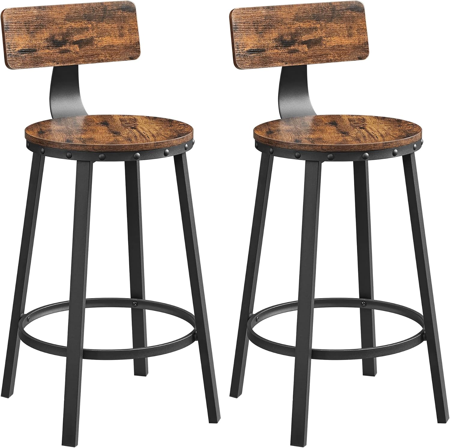 VASAGLE Barhocker Barstühle (Set, 2 St., 2er), Küchenstühle
