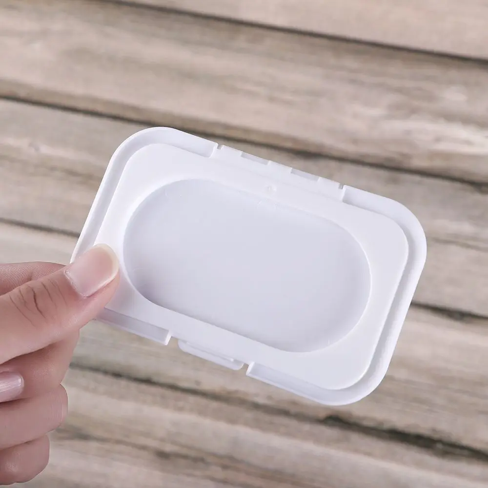 Plastic Rectangular Baby Wipes Lid, Snap-Strap Flip Caps, Reutilizável substituição Tecidos Tampa, Dustproof Box Lid, Útil, 1 Pc, 5 Pcs, 10Pcs
