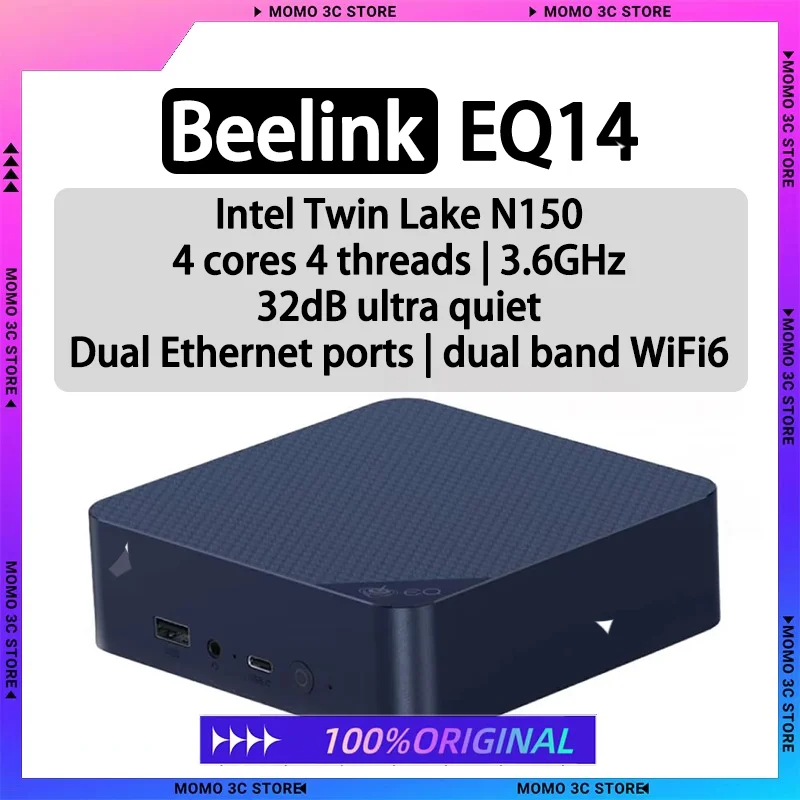 Beelink EQ14 MINI PC Intel Lake-N150 Max Turbo 3,6 GHz 16 GB RAM DDR4 3200 MHz Desktop-Gaming-Computer VS S12 Pro EQ13 N100 N200