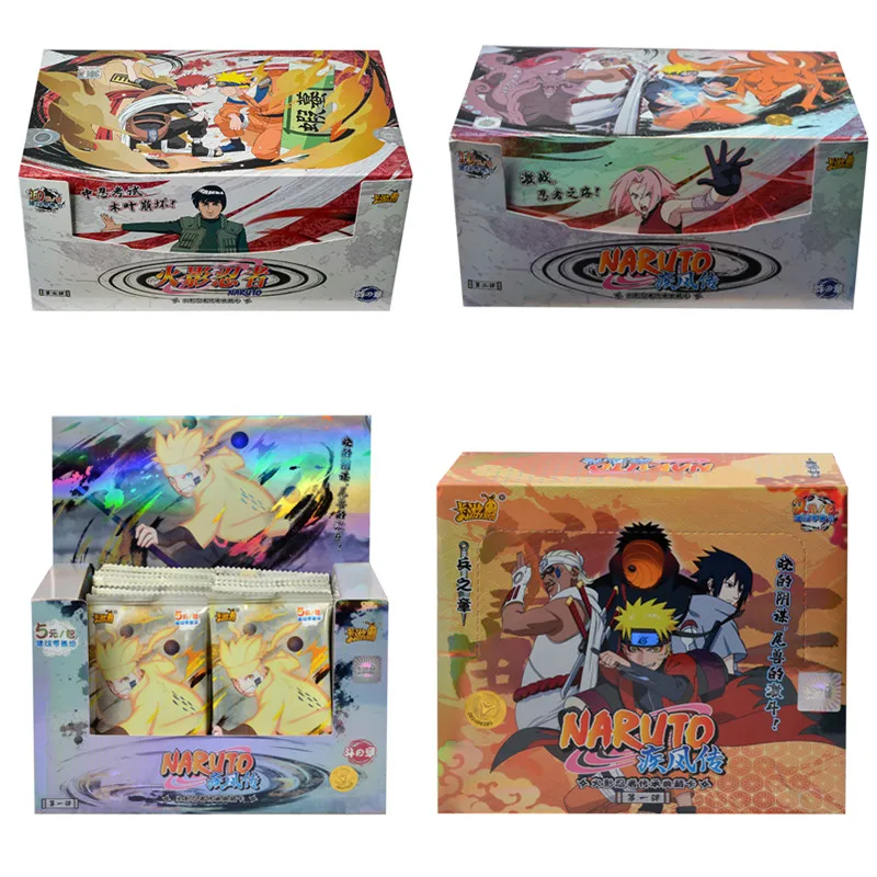 Original KAYOU Anime Naruto Karten Kapitel der Array Box hinzugefügt SE Ninja World Sammlung Karten Spielzeug für Kinder Geburtstag Gif