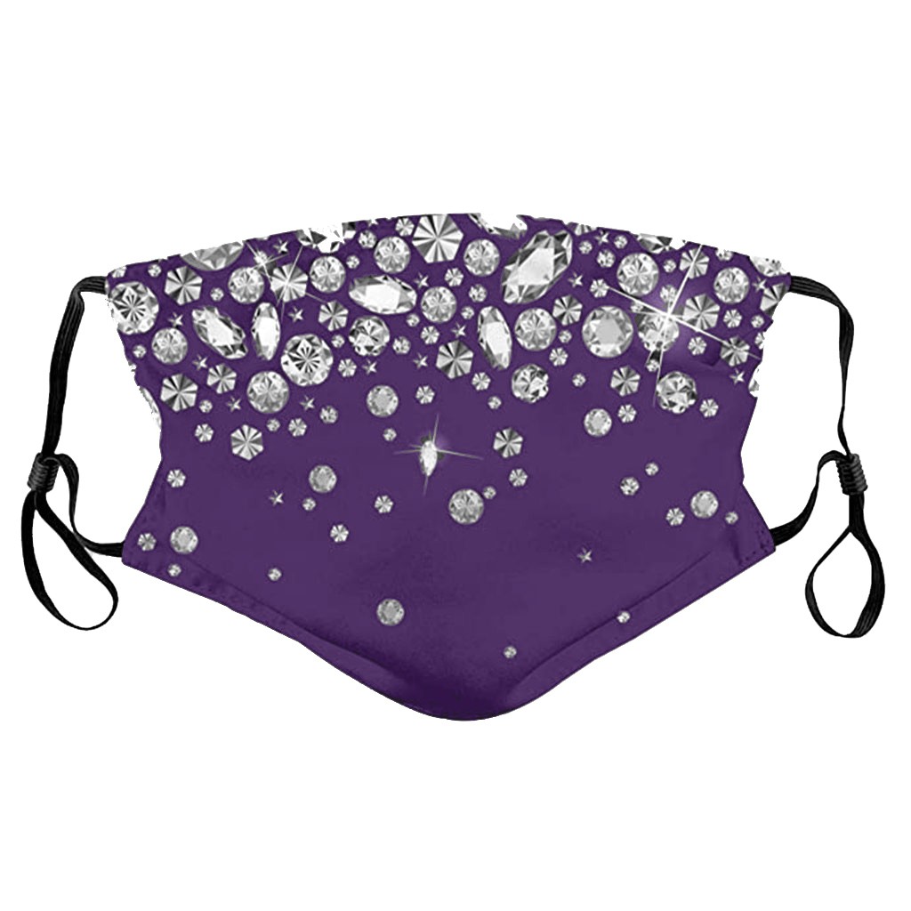 Mascarilla protectora de algodón para mujer, máscara lavable reutilizable de lujo, transpirable, antipolvo, para exteriores