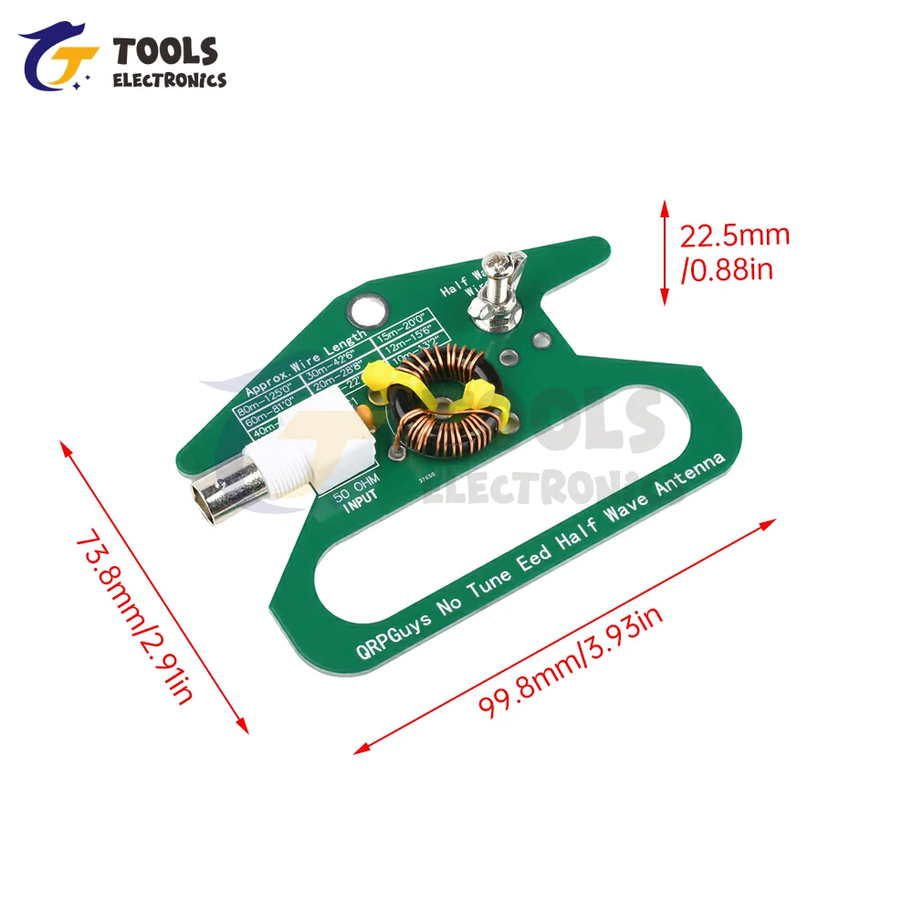 Portable No Tune End Fed Half Wave Antenna Module Single Band 80m-10m End Fed Half Wave Linear Antenna