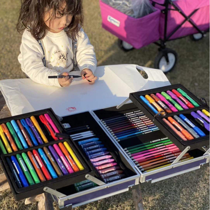 Pintura infantil Brush Tool Set, Elementary School Art, Caneta Aquarela, Gift Box