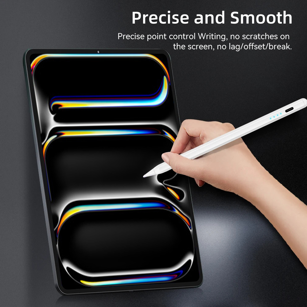 Para iPad Pencil 2025 M3 lápiz óptico para Air 6 M2 Pro M4 con inclinación de rechazo de palma para iPad Pro 11 12,9 13 7/8/9/10/11th mini 5 6 7