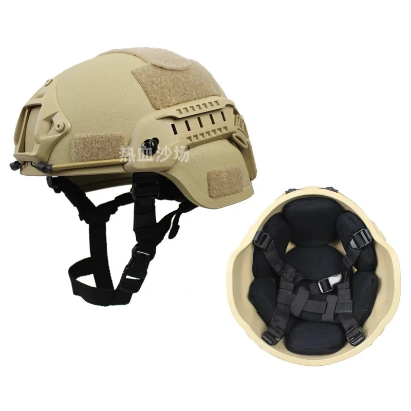 MICH2000 戦術ヘルメット特殊作戦トレーニング NIJ IIIA ウェンディサスペンションパッド弾道ヘルメット安全保護