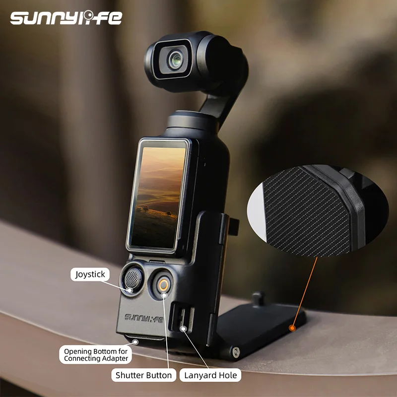 Sunnylife For DJI Osmo Pocket 3 Multifunctional Magnetic Mount Adjustable Bracket Base For Pocket 3 Camera Accessories