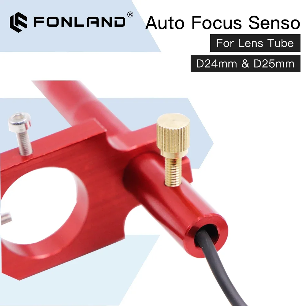 Fonland-Sensor de enfoque automático, eje Z para mesa arriba y abajo motorizada automática, máquina cortadora de grabado láser CO2
