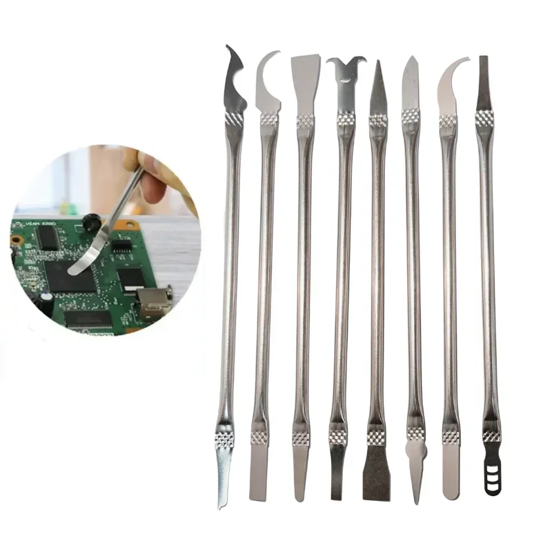 8 In 1 CPU IC Phone Repair Tools Glue Remover IC Chip Repair Thin Blades Piratical Repair Hand Tool For Mobile Phone Computer